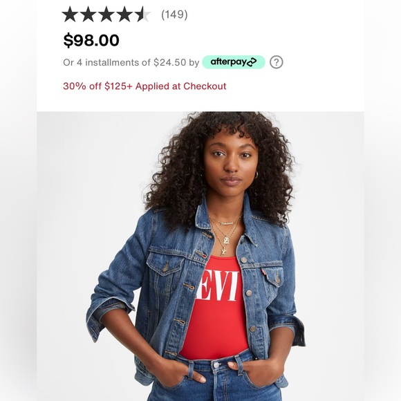 NWT Levi’s trucker denim jacket - Picture 1 of 4